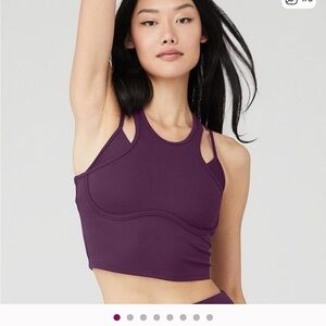 ALO Yoga Deep Purple Sports Bra